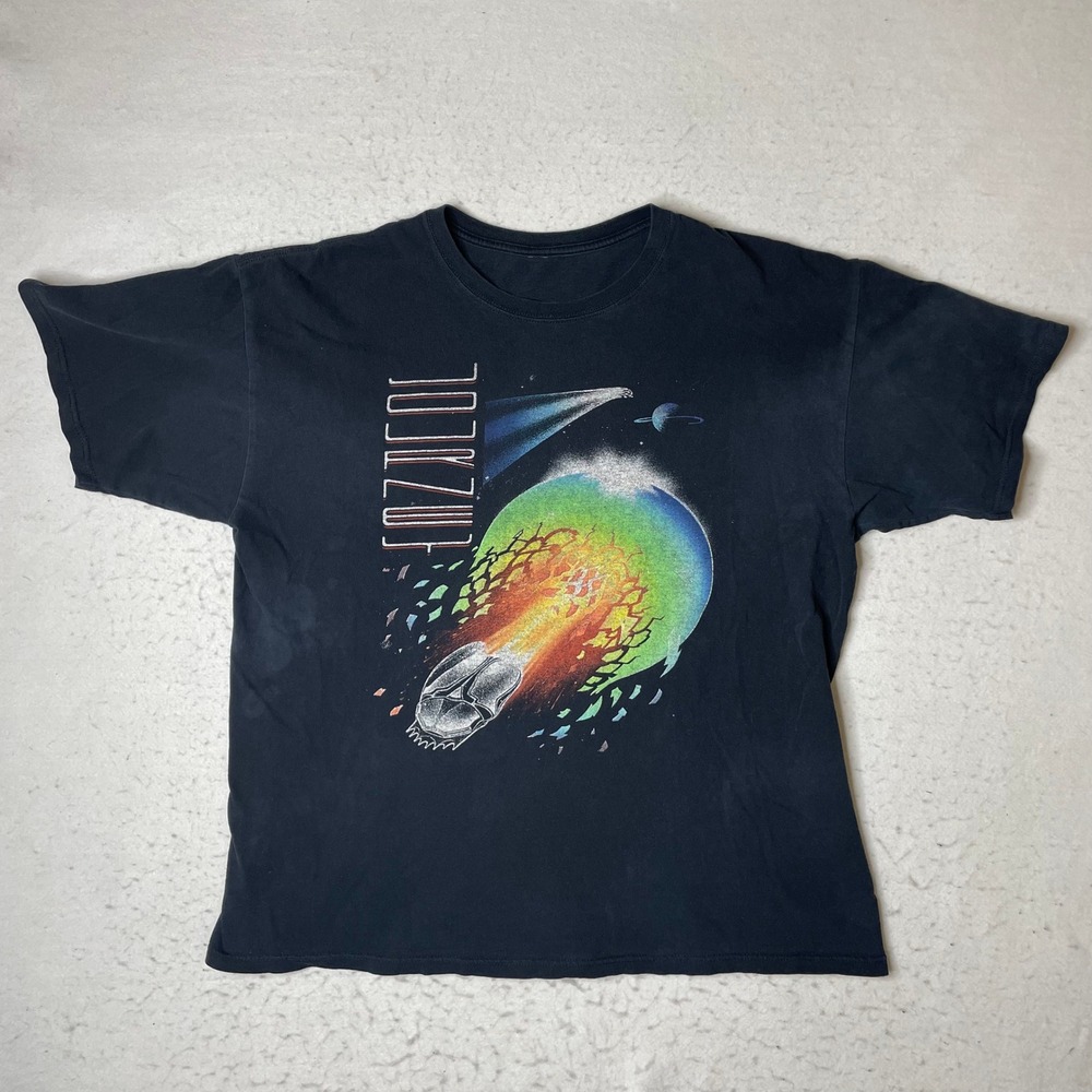 Journey Tour 2012 Concert T-Shirt Black Graphic Band Tee Mens Large L